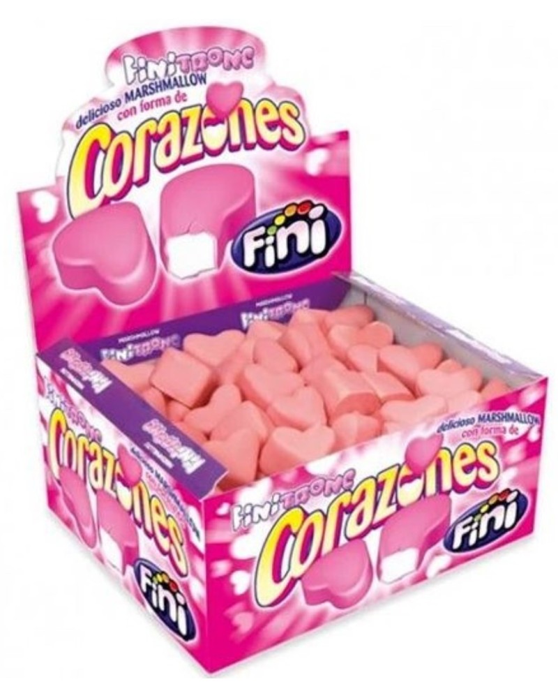 Nubes Corazones Fresa 75 ud Fini