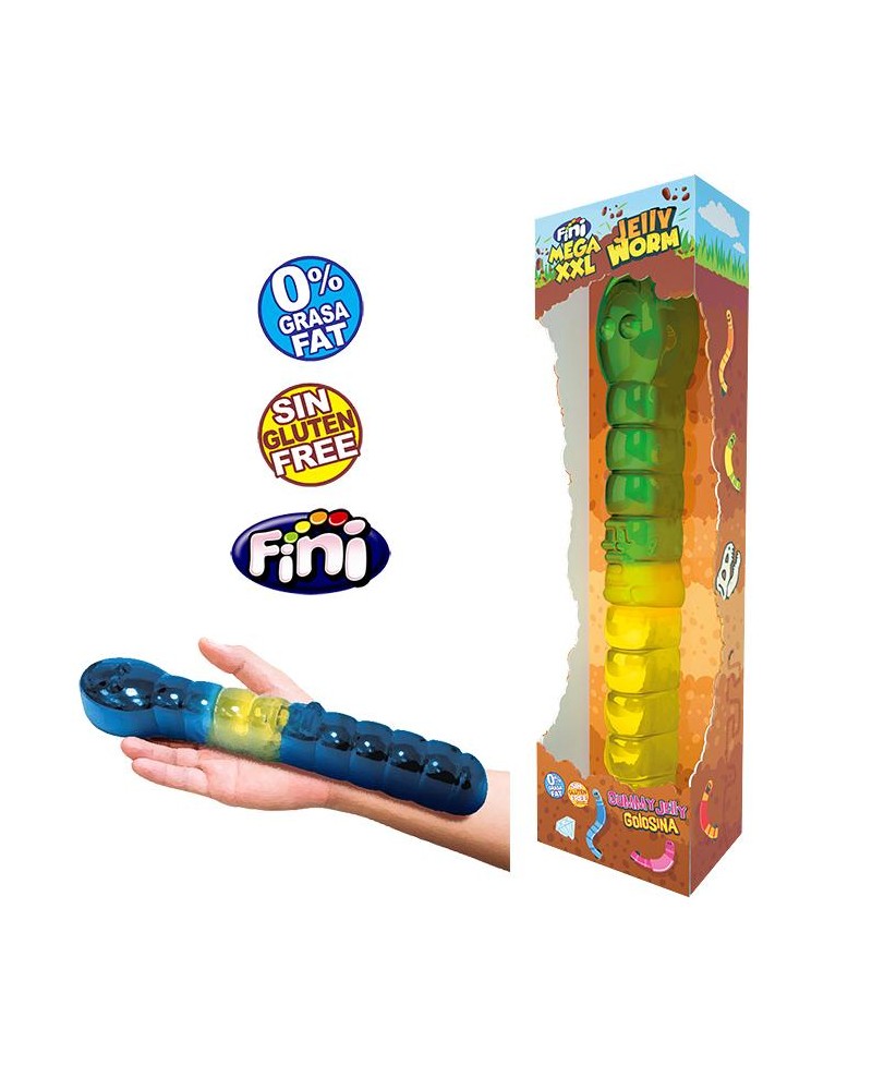Gominola Gusano Brillo Mega XXL fini