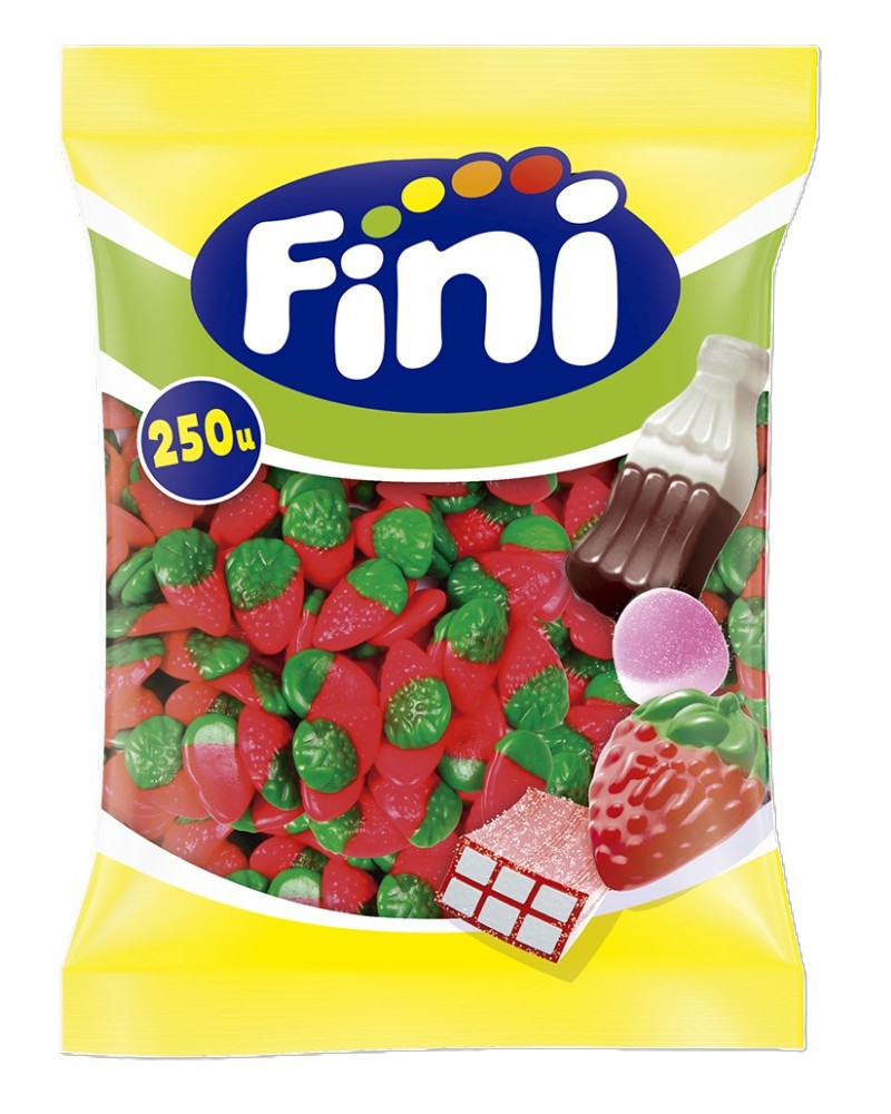 Gominola Fresas Salvajes Brillo 250 ud Fini