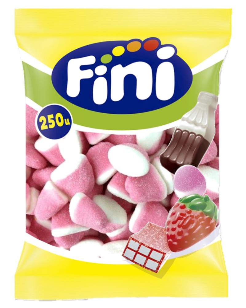 Gominola Besos Fresa 250 ud Fini