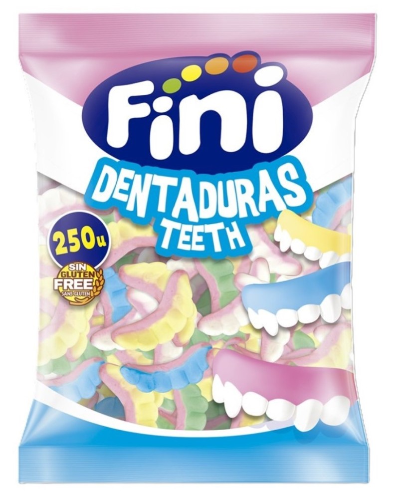 Gominola Dentaduras Foam 250 ud Fini
