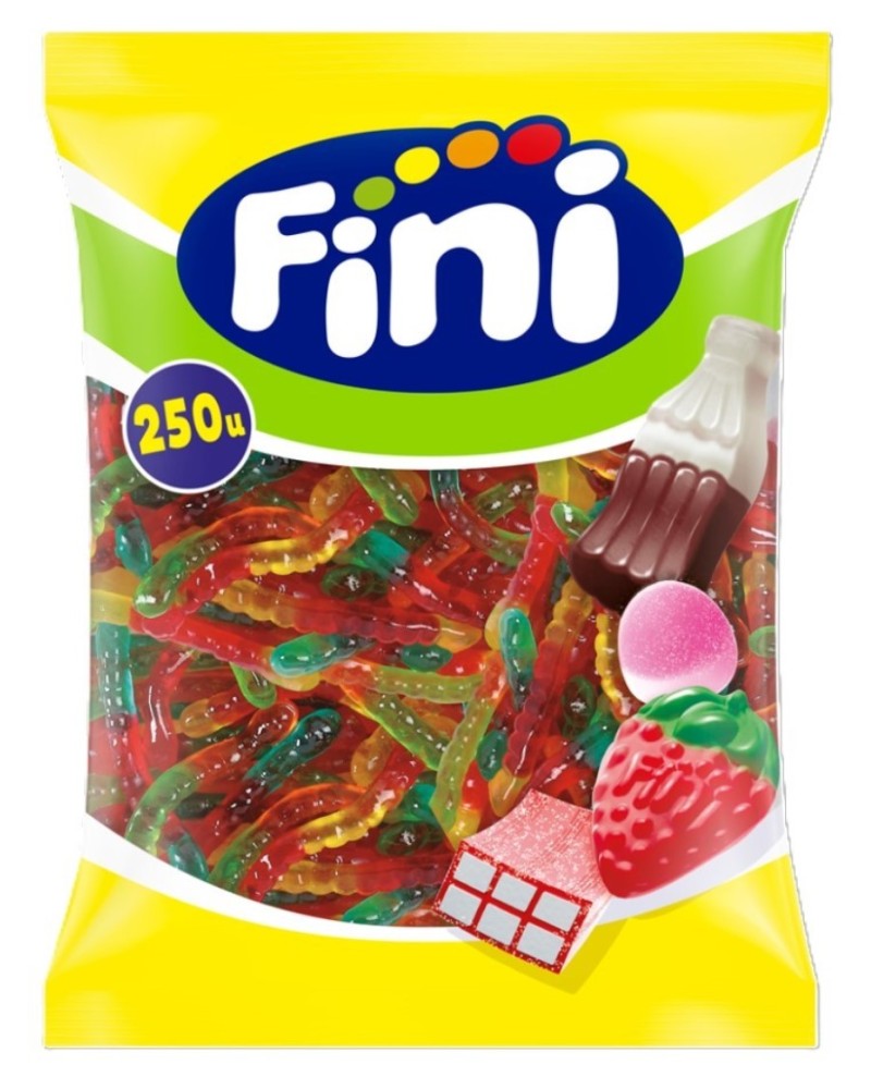 Gominola Gusanos Brillo 250 ud Fini