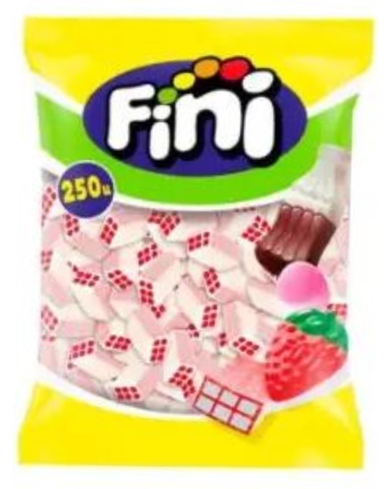 Gominola Ladrillos Nata Fresa 250 ud Fini