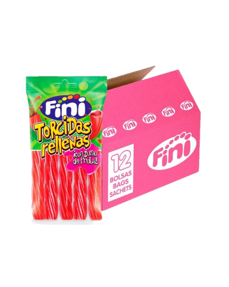 Torcidas Rellena Pectina Fresa 85Gr Fini