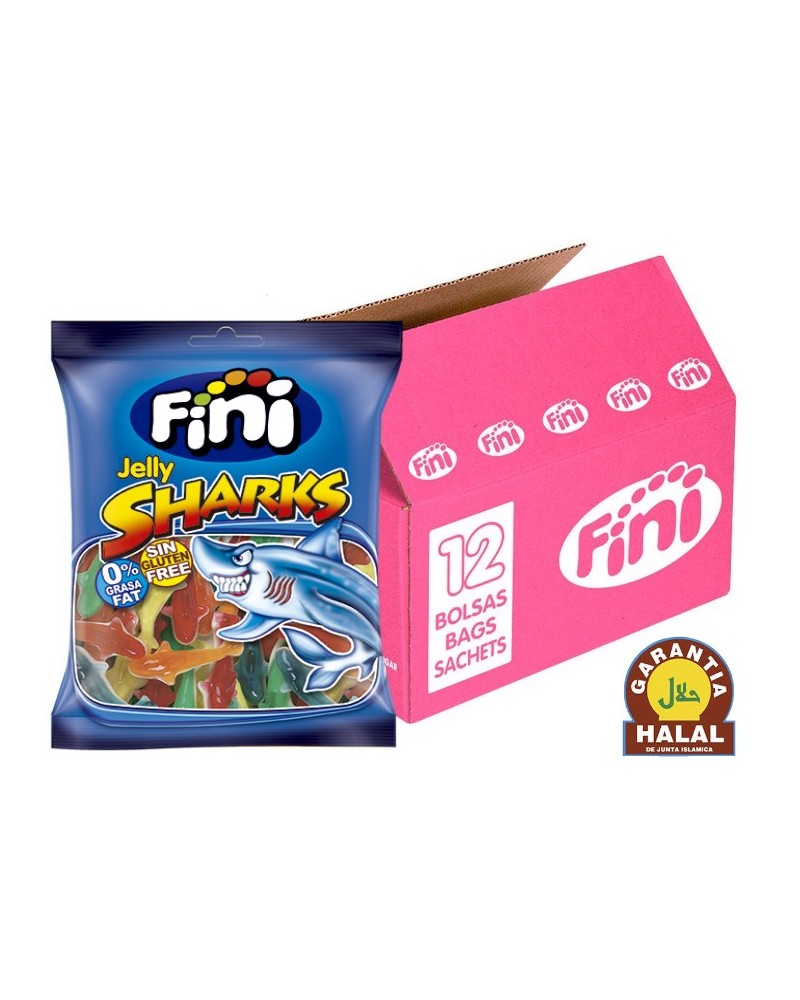 Gominola Tiburon Brillo Surtido 90G Halal Fini