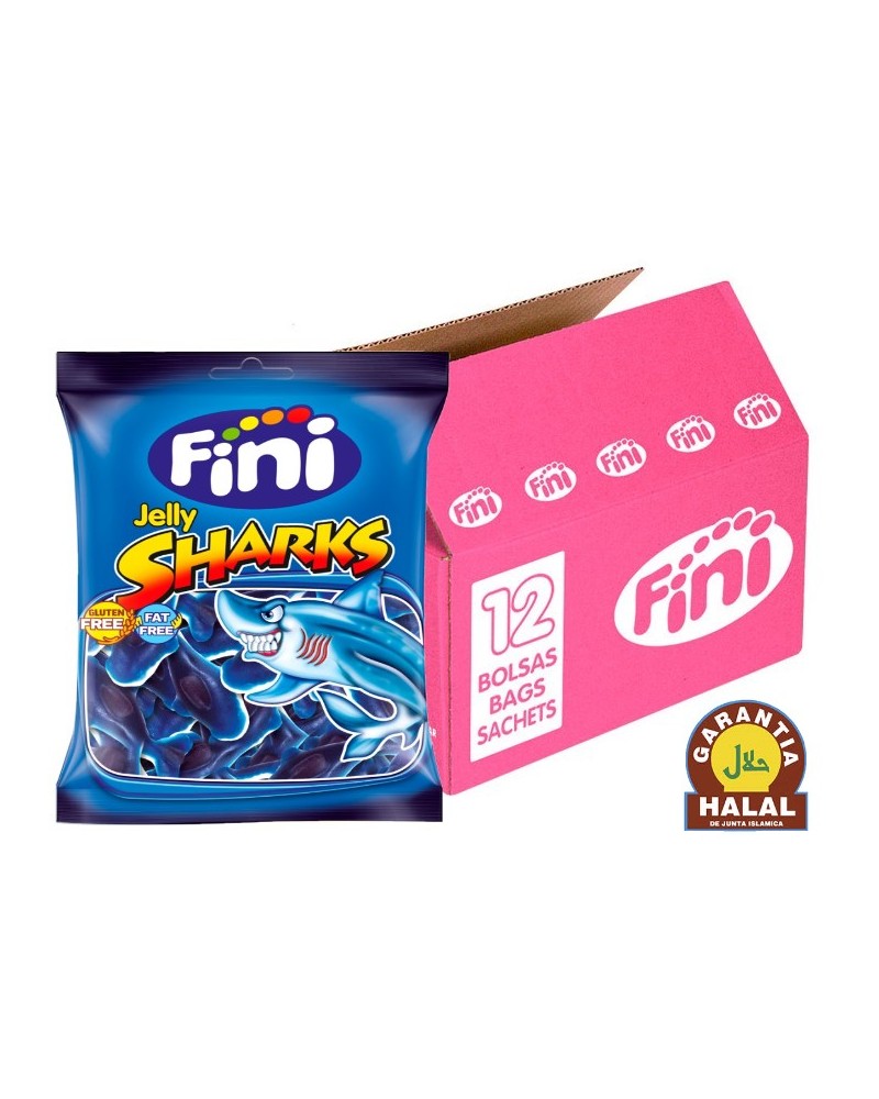 Gominola Tiburon Azul Pintalenguas 90G Halal fini