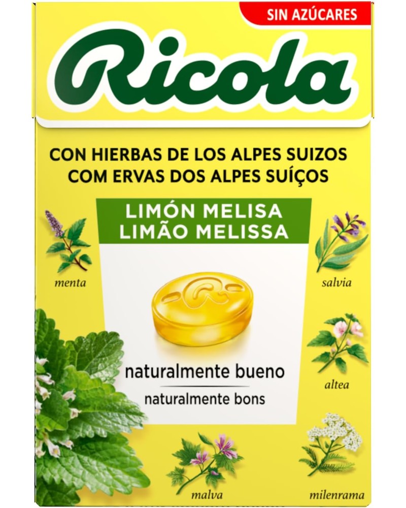 Ricola Caramelo Limon Melisa 27 5 gr minibox
