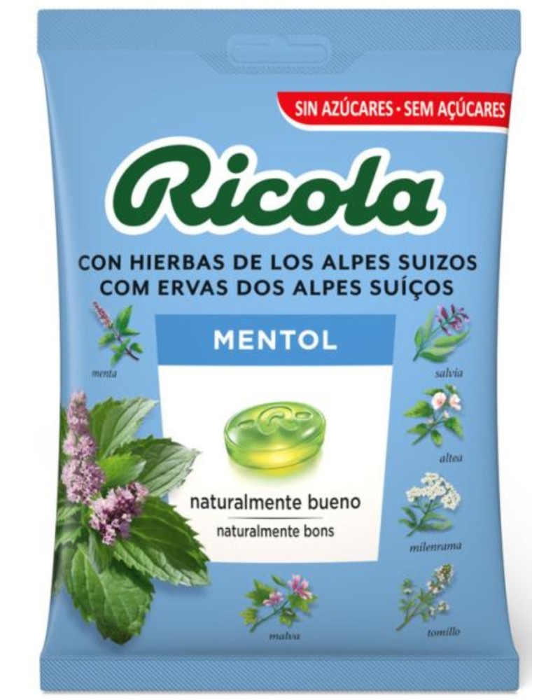 Ricola bolsa s az 70gr Mentol