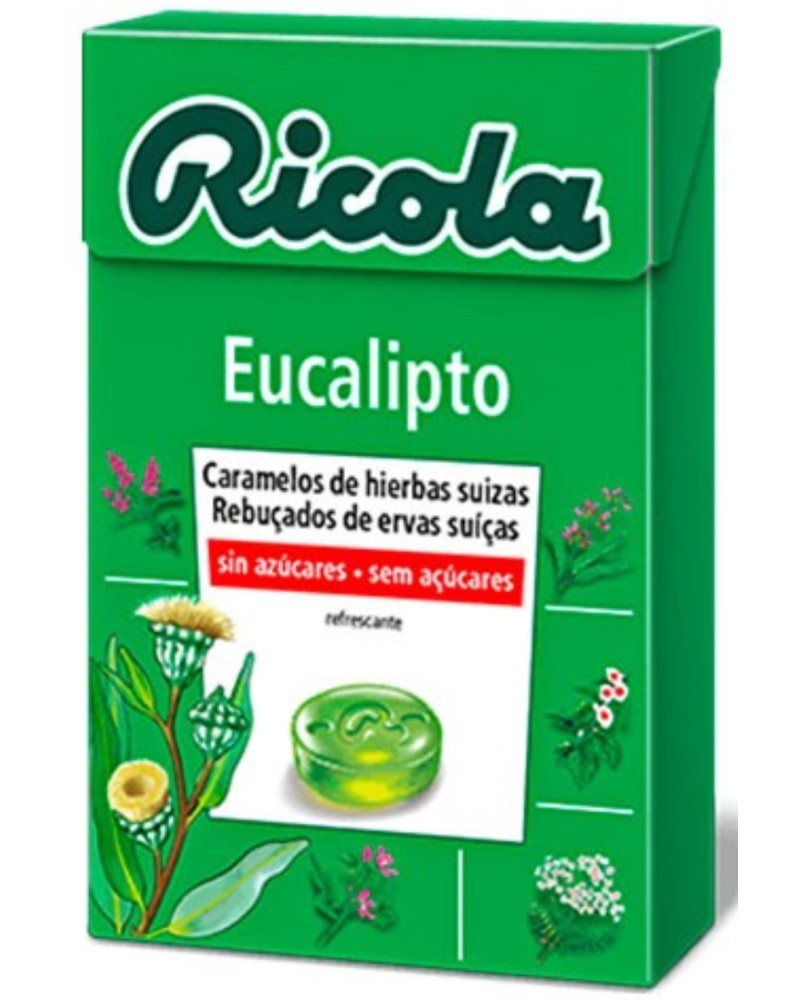 Ricola Caramelo s az 50gr Eucalipto