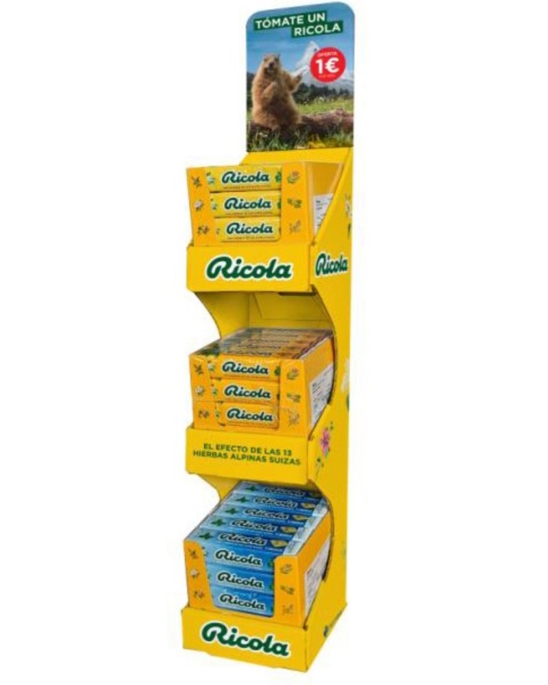 Ricola sticks expo kiosco lleno