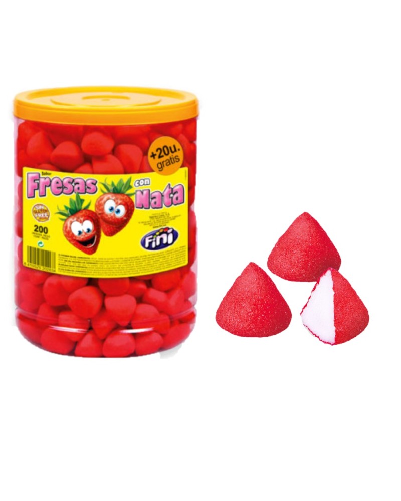 Gominola Fresas Con Nata 200 unid Fini