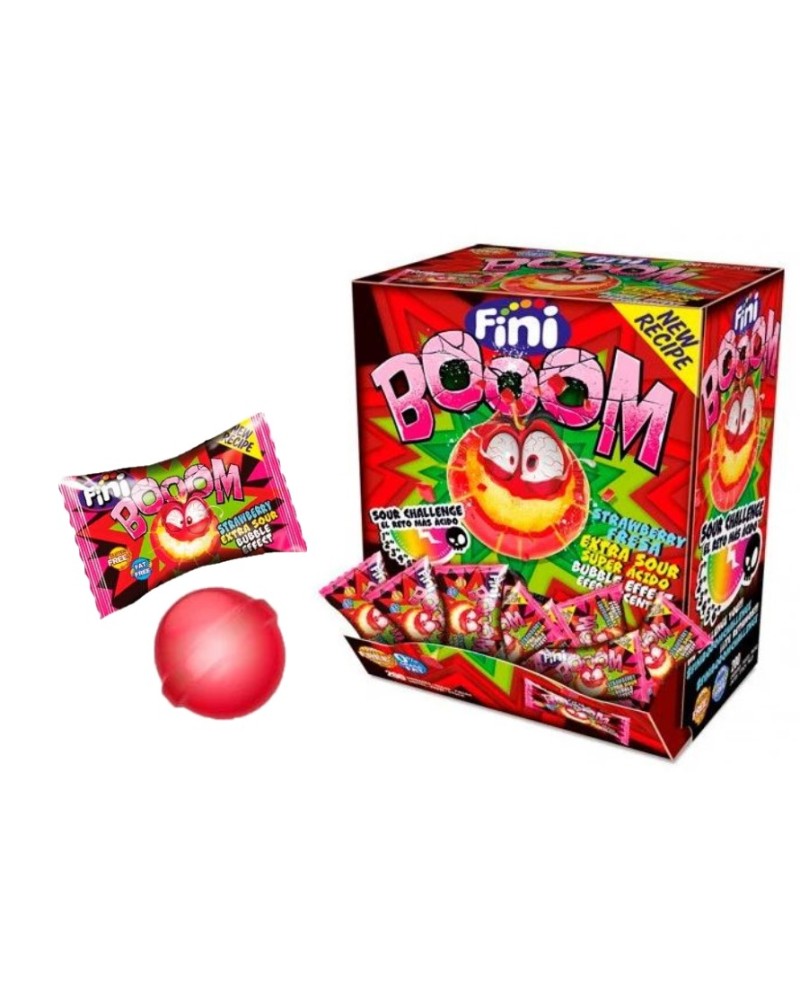 Chicle Fini Booom Fresa 200 ud Fini