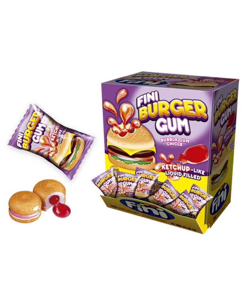 Chicle Fini Burger Gum 200 ud