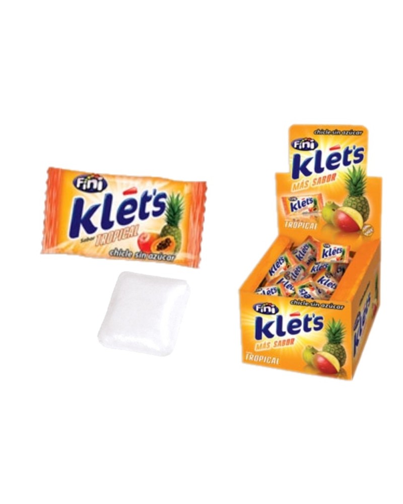 Chicle Klets Tropical 200 ud S A