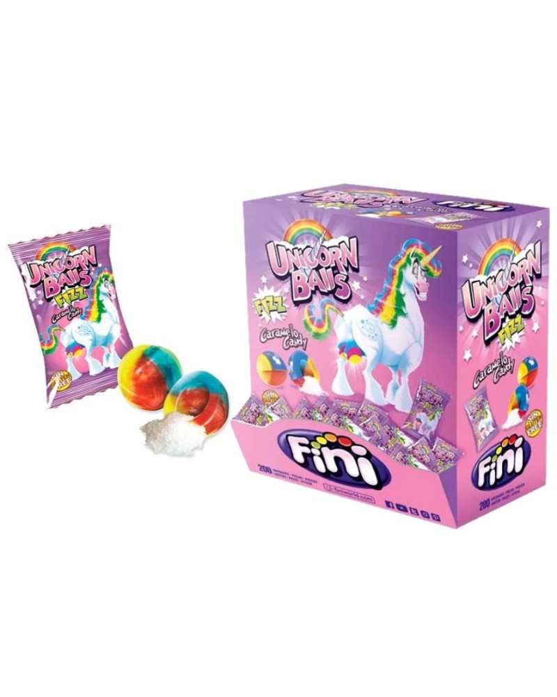 Caramelo Unicorn Balls Envuelto 200 ud Fini