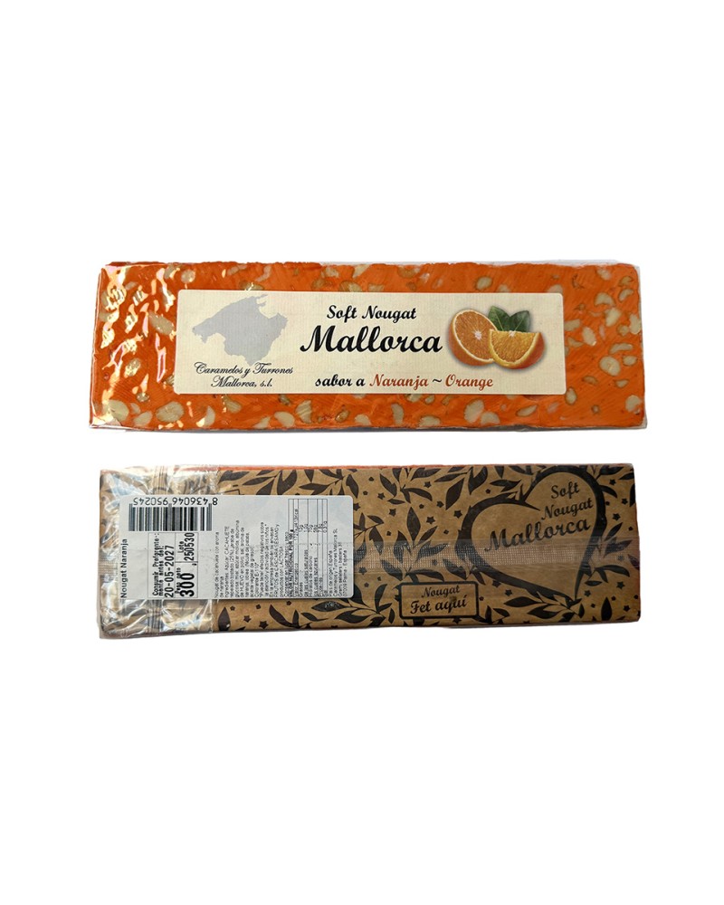 Nougat Naranja 300 g Plancha