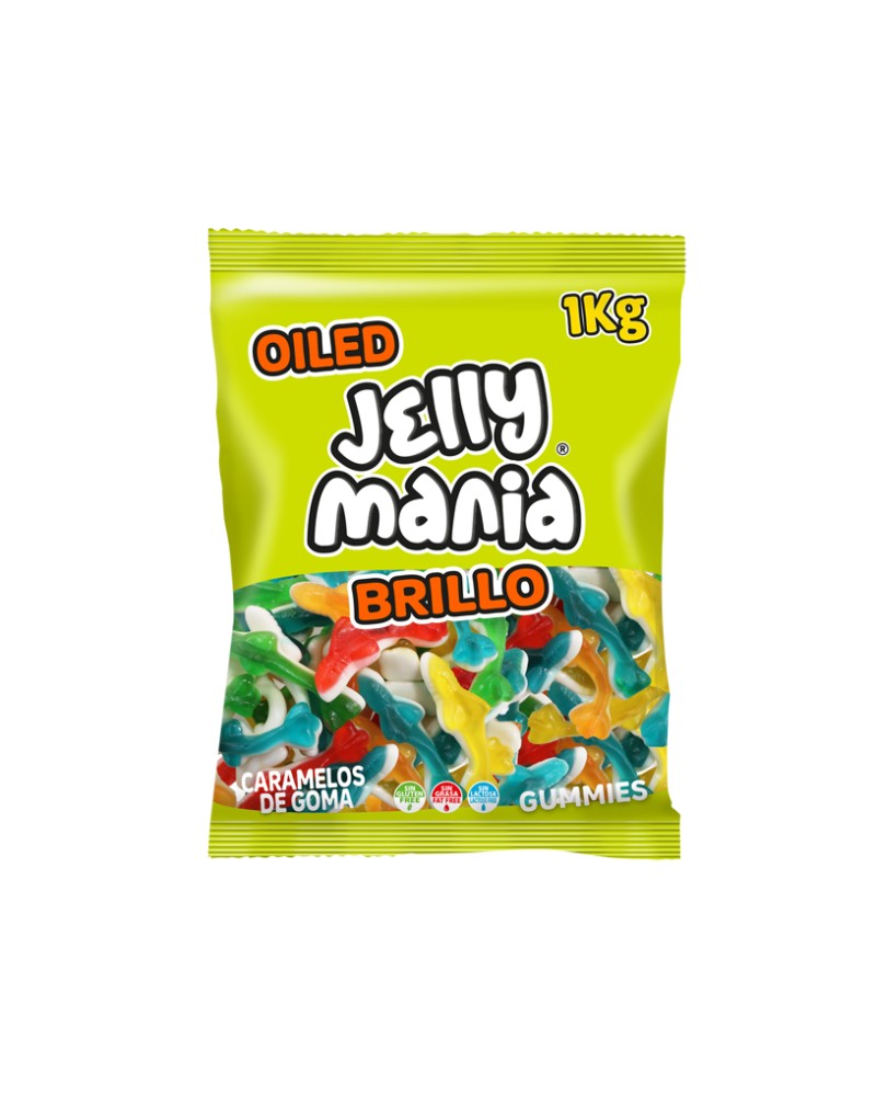 Gominola Tiburones Brillo Colores 1kg Jake