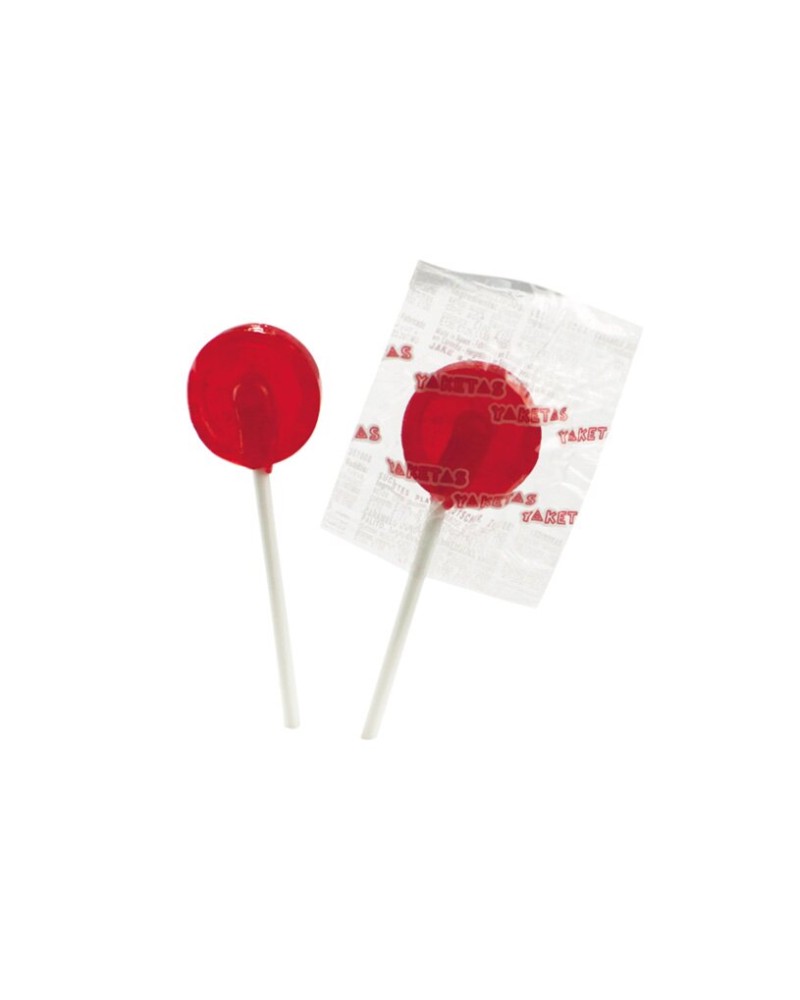 Piruleta Yaketa Rojas 150 ud
