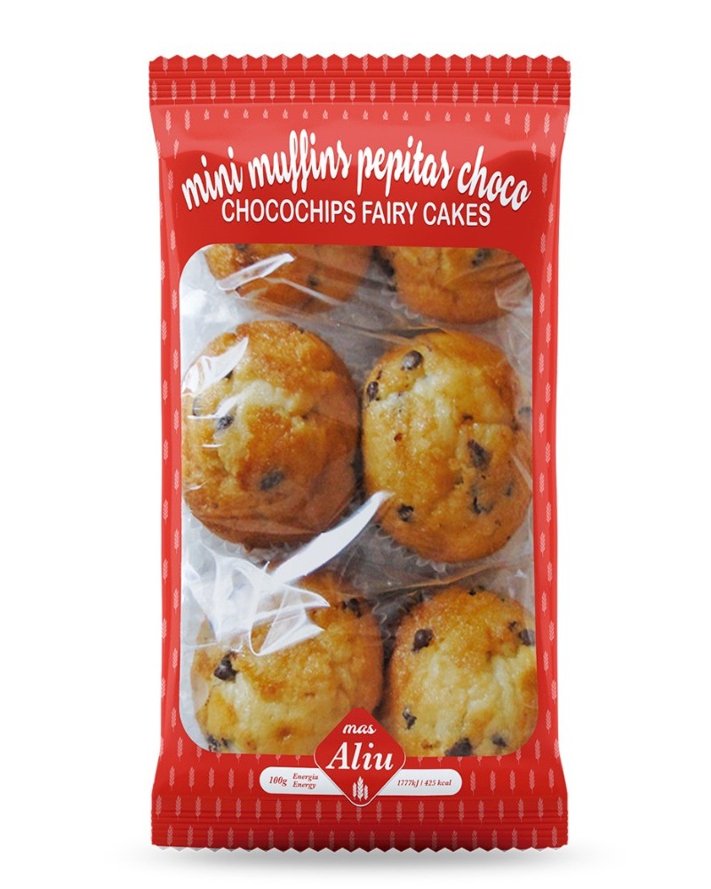 Mini Muffins Pepitas Chocolate 180 G Aliu