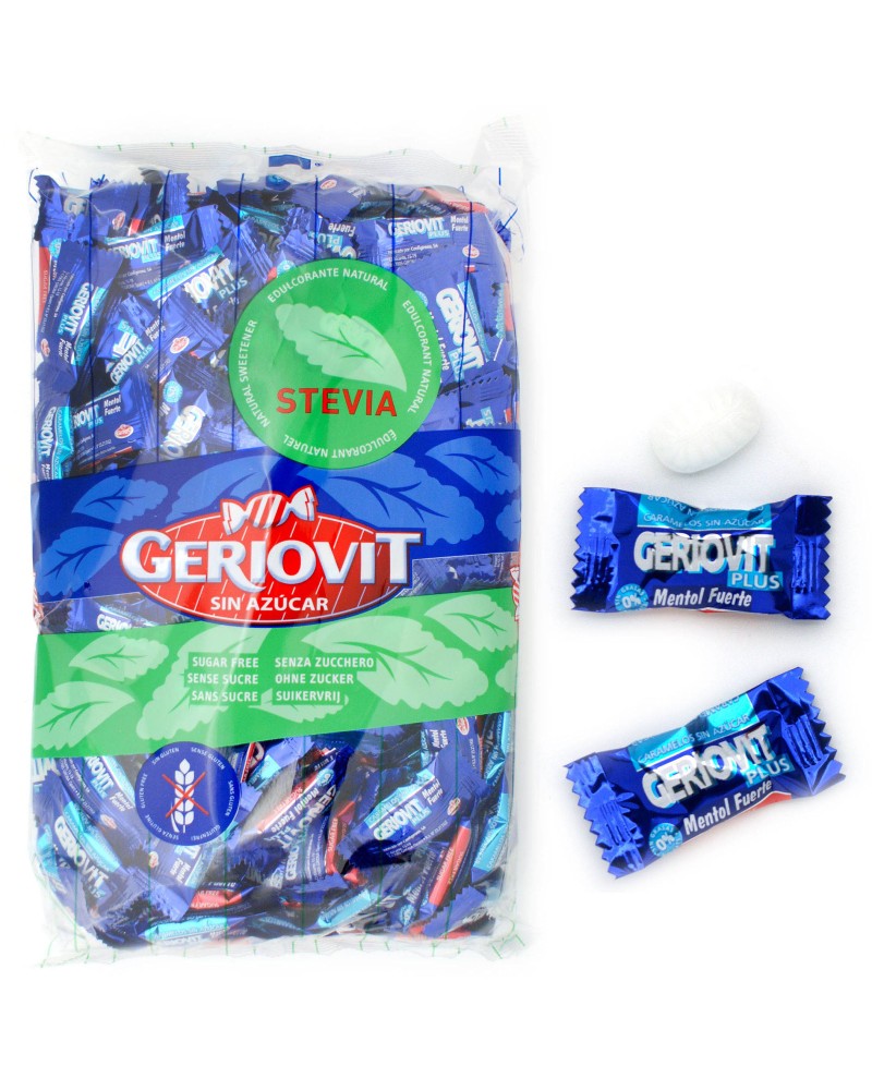 Caramelo Geriovit Plus Mentol Fuerte