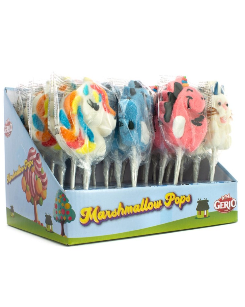 Piruletas Marshmallow 24 ud Gerio