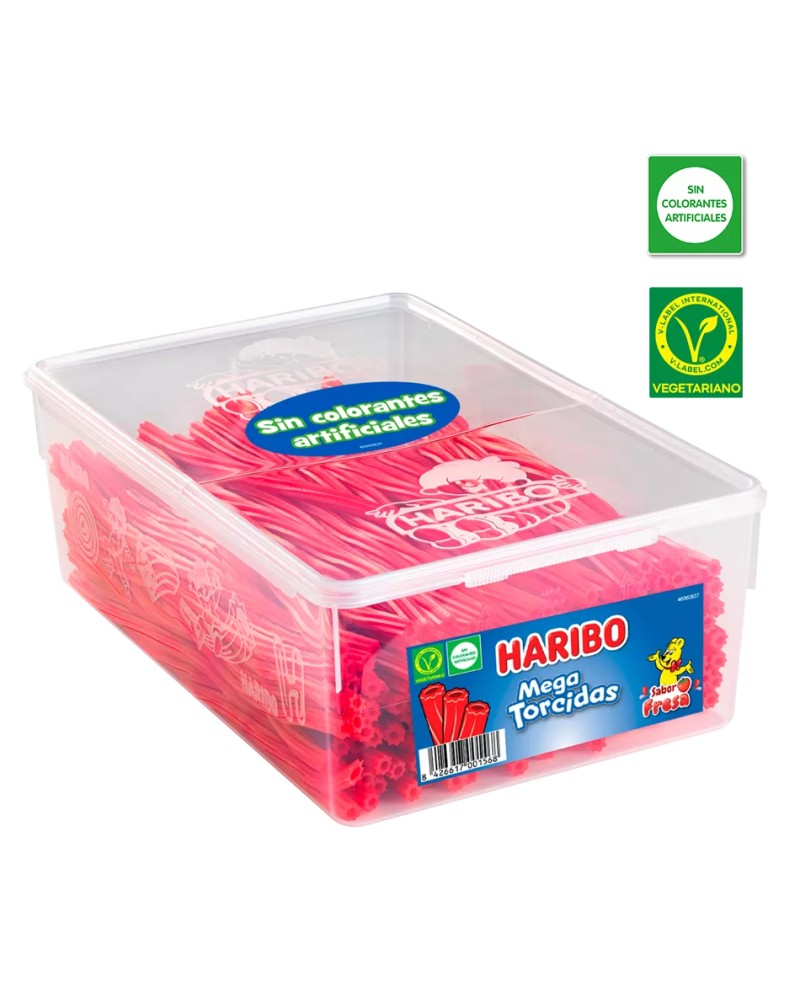 Mega Torcidas Rojas 200 ud Haribo