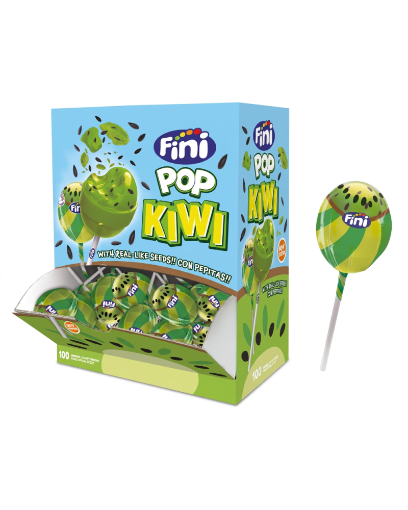 Finipop Kiwi envuelto 100 Ud Fini