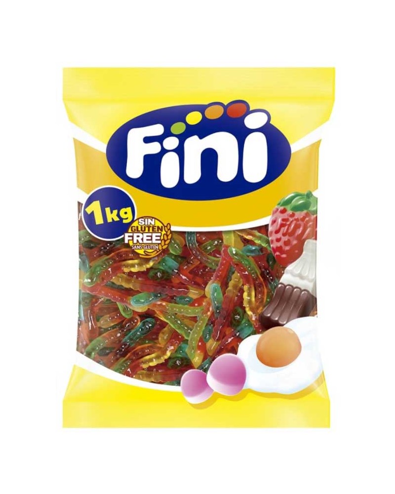 Gominola Gusanos Brillo 1 kg Fini