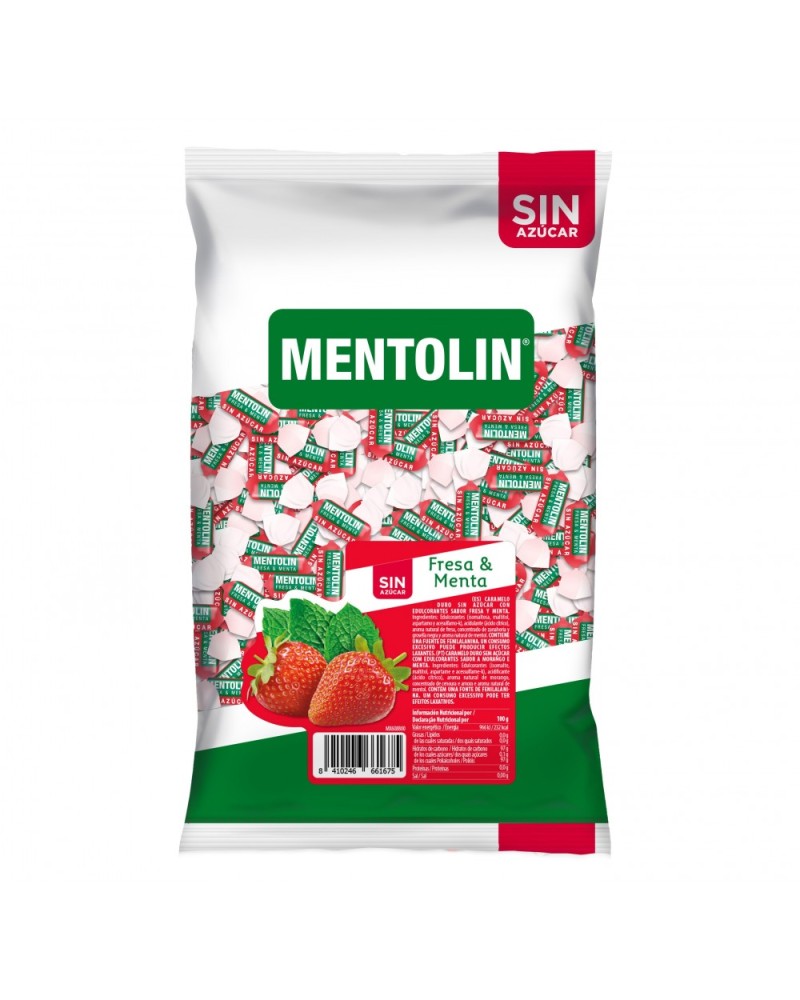 Caramelo Mentolin Fresa y Menta S A 1 Kg