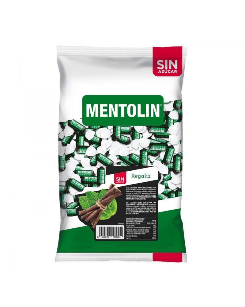 Caramelo Mentolin Regaliz Sin Azucar 1 kg