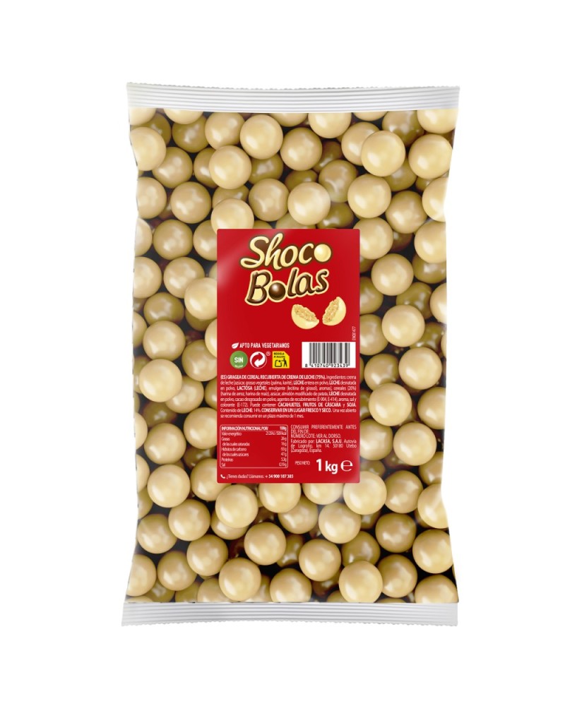 Shocobolas Blancas Bolsa 1 kg