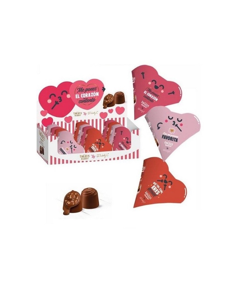 Bombon Corazon Almendra 12 Ud Lacasa