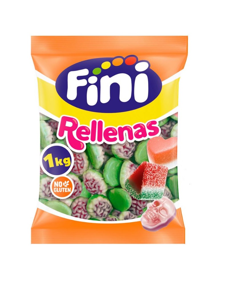 Gominola Cerebros Rellenos Verdes 1Kg Fini