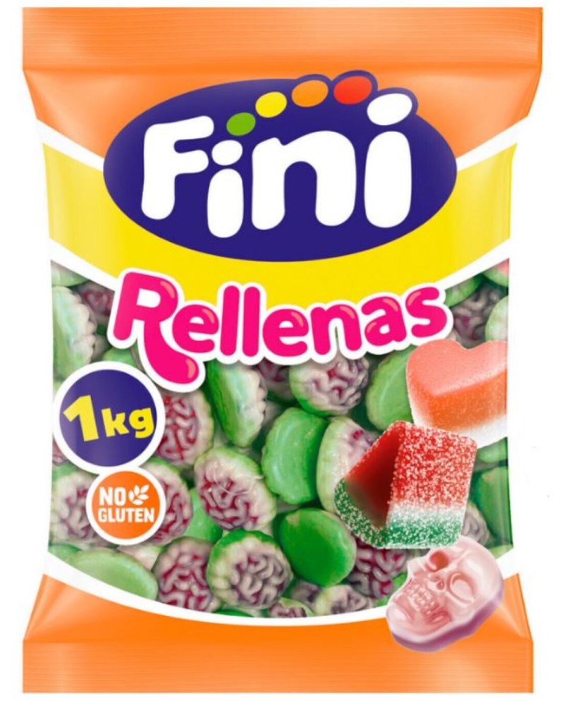 Gominola Cerebros Rellenos Verdes 1Kg Fini