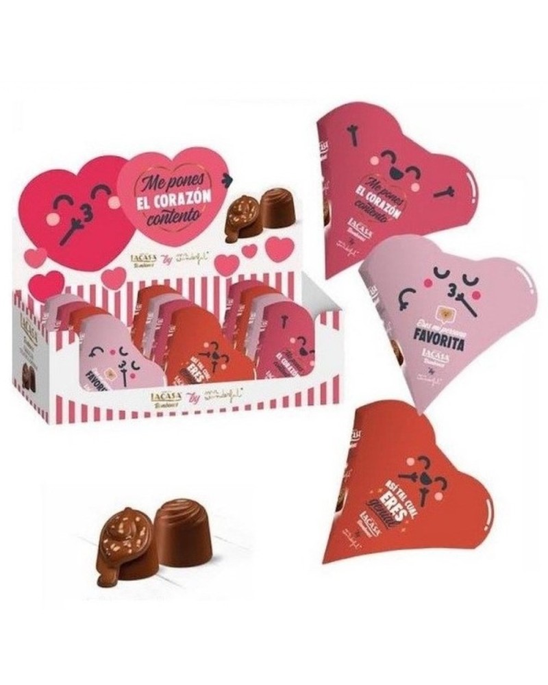 Bombon Corazon Almendra 12 Ud Lacasa