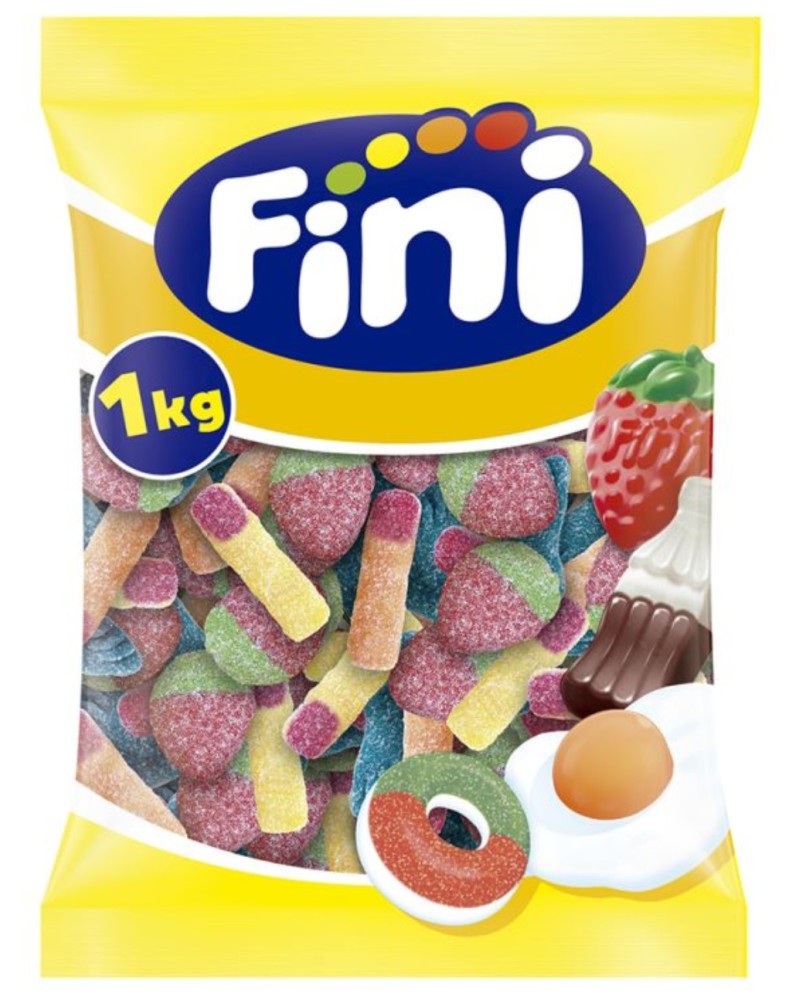 Gominola Sour Booom Mix 1Kg Fini