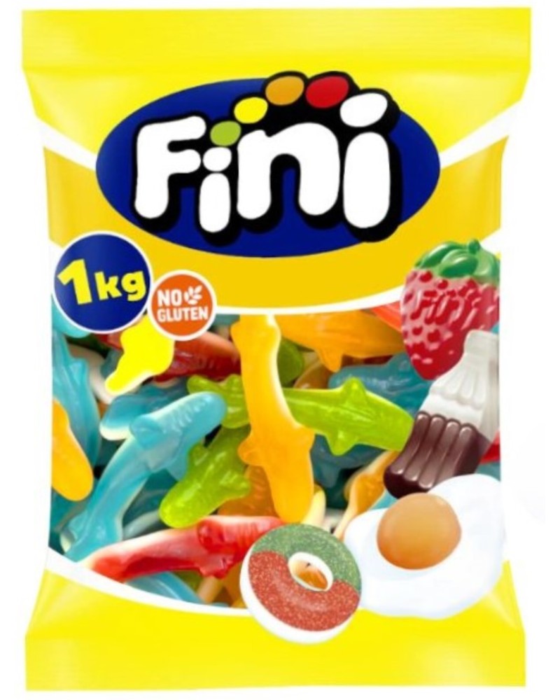 Gominola Tiburones Br Gr 1 kg Fini