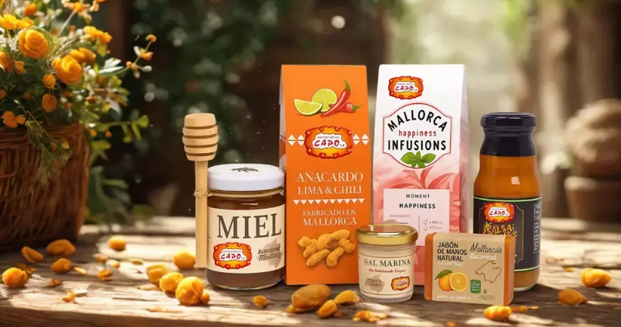 Productos variados de origen Mallorquín Almendras Capó